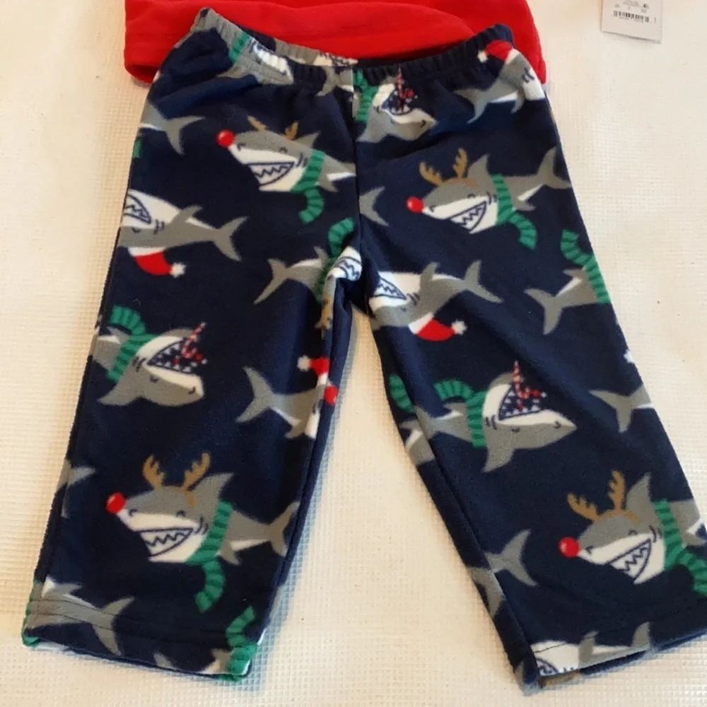 Just One You Christmas 2 pieces Shark 12 months
